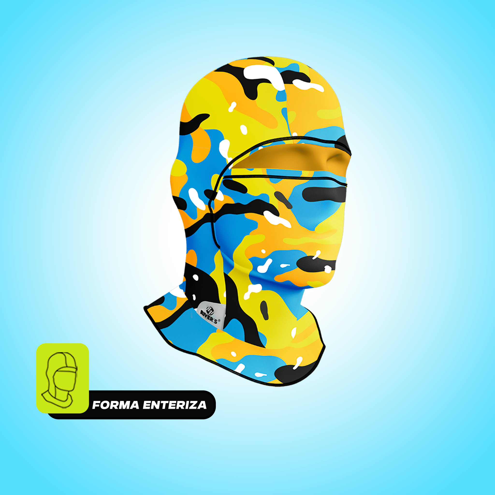 BALACLAVA RIVERS® Camuflaje clasica citrico - River´s Colombia PasamontañasRIVERS®BALACLAVA RIVERS® Camuflaje clasica citrico - River´s Colombia
