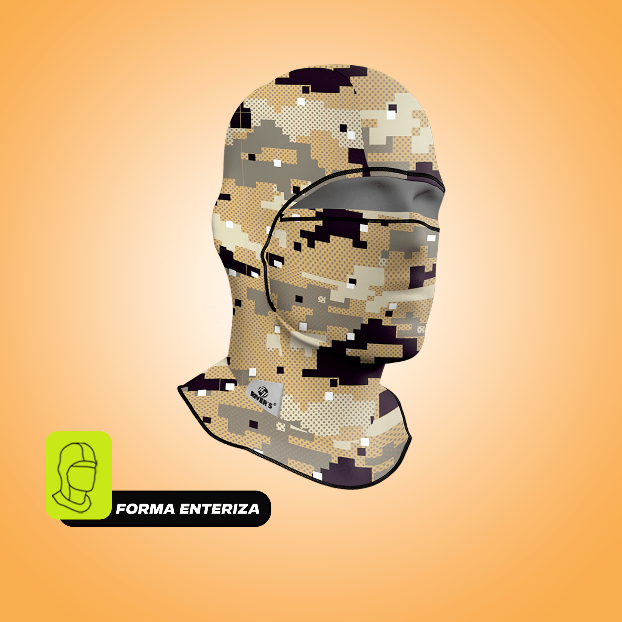 BALACLAVA RIVERS® Camuflaje pixelado decierto - River´s Colombia PasamontañasRIVERS®BALACLAVA RIVERS® Camuflaje pixelado decierto - River´s Colombia