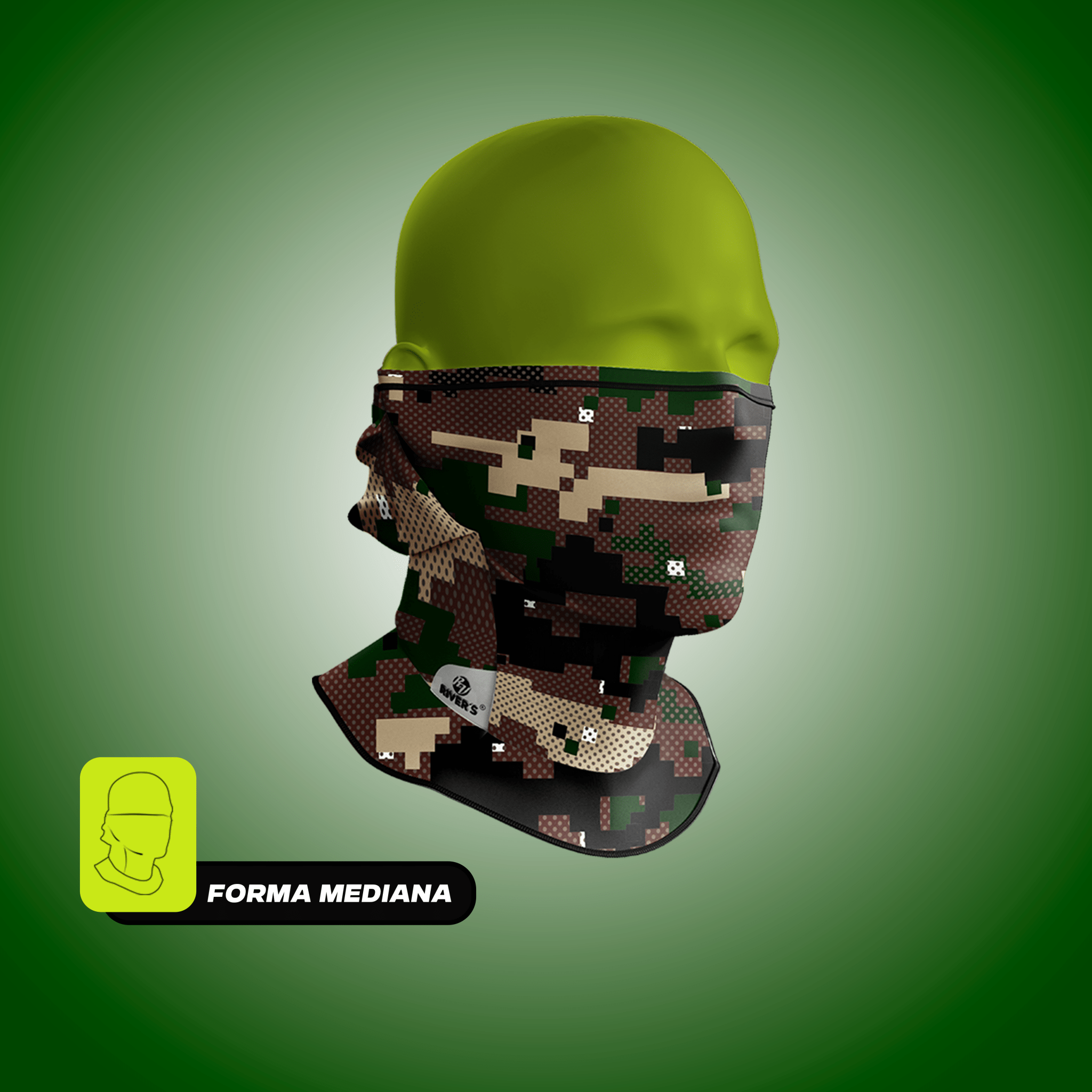 BALACLAVA RIVERS® Camuflaje pixelado verde - River´s Colombia PasamontañasRIVERS®BALACLAVA RIVERS® Camuflaje pixelado verde - River´s Colombia