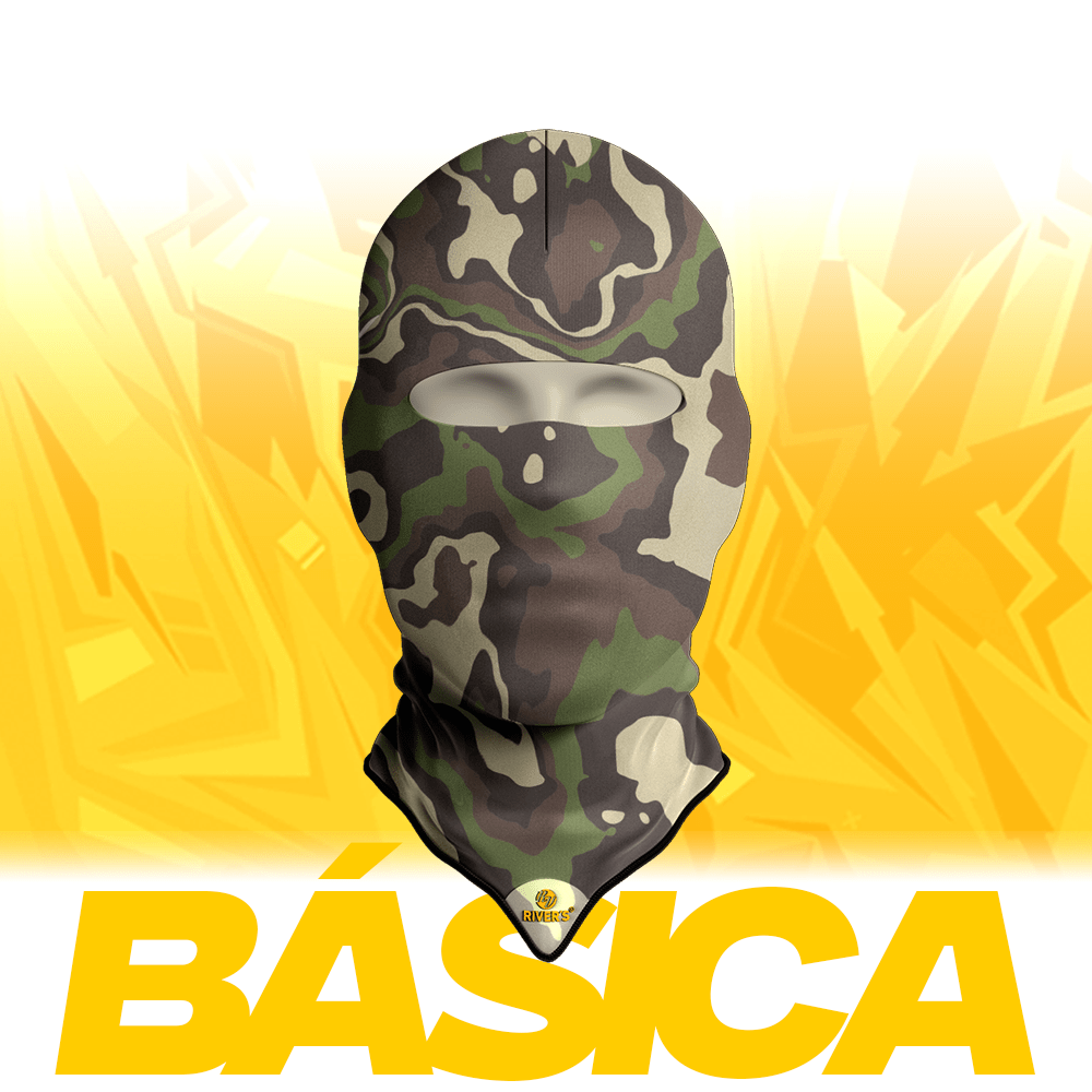 Balaclava Básica Rivers® Camuflaje Militar Verde - River´s Colombia PasamontañasRiver´s ColombiaBalaclava Básica Rivers® Camuflaje Militar Verde - River´s Colombia