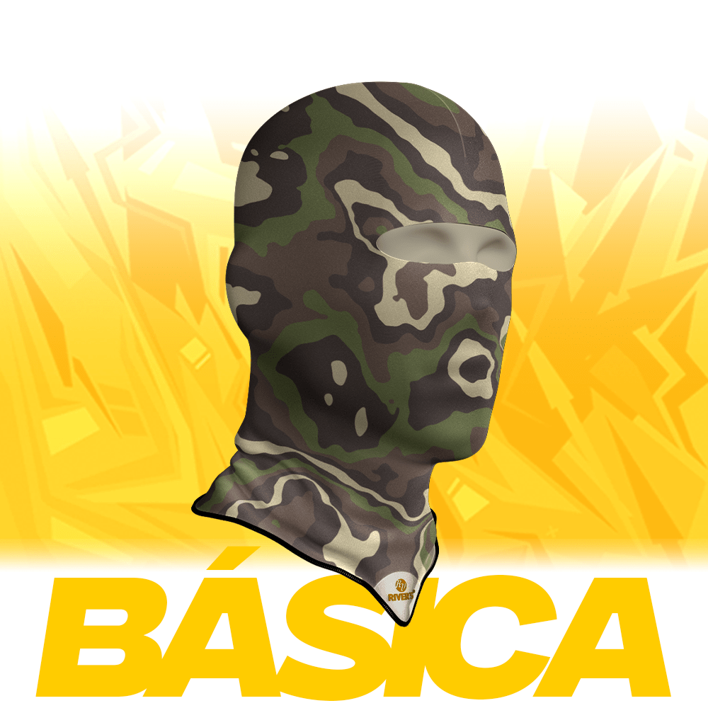 Balaclava Básica Rivers® Camuflaje Militar Verde - River´s Colombia PasamontañasRiver´s ColombiaBalaclava Básica Rivers® Camuflaje Militar Verde - River´s Colombia