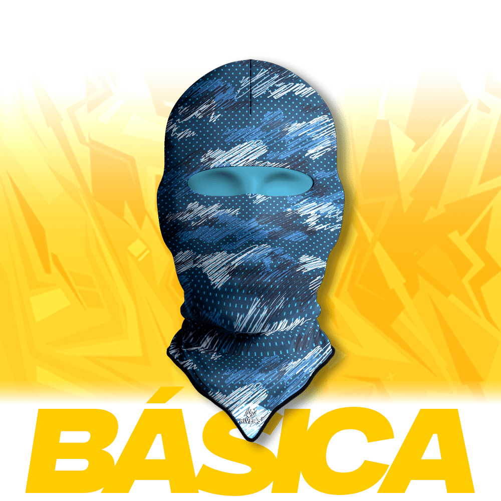 Balaclava Básica Rivers® Camuflaje Rayado Azul - River´s Colombia PasamontañasRiver´s ColombiaBalaclava Básica Rivers® Camuflaje Rayado Azul - River´s Colombia