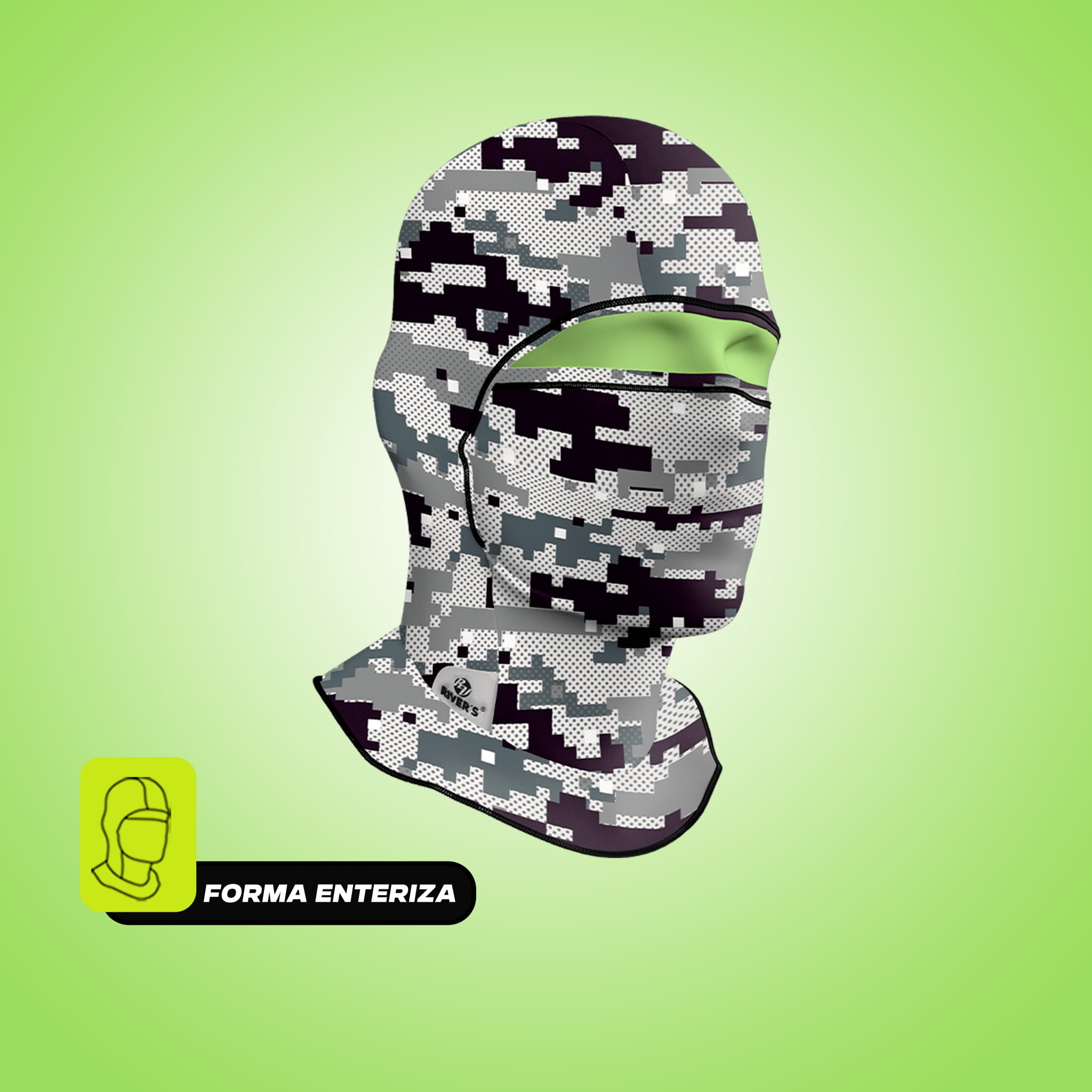 BALACLAVA RIVERS® Camuflaje pixelado gris - River´s Colombia PasamontañasRIVERS®BALACLAVA RIVERS® Camuflaje pixelado gris - River´s Colombia