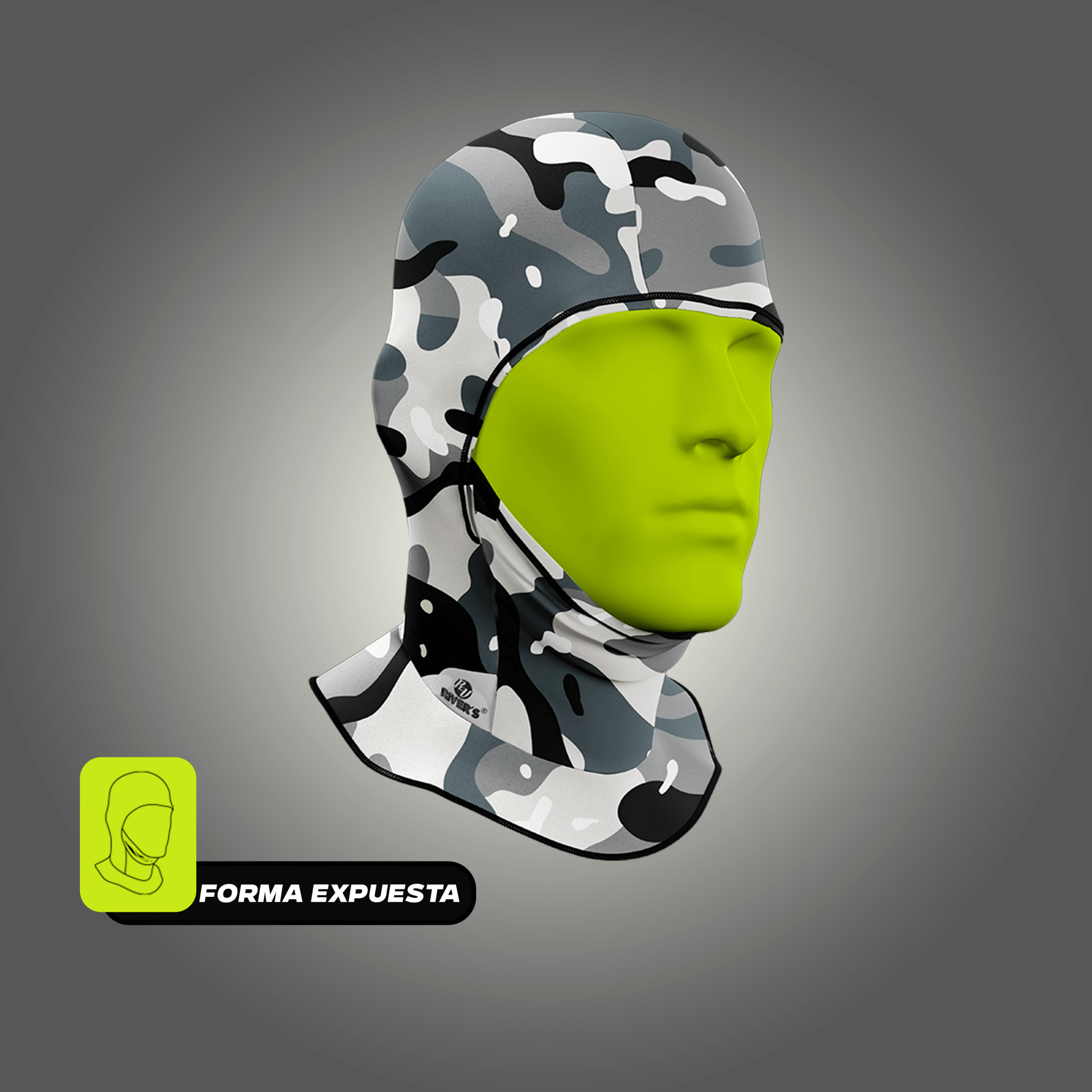 BALACLAVA RIVERS® Camuflaje Clasica gris - River´s Colombia PasamontañasRIVERS®BALACLAVA RIVERS® Camuflaje Clasica gris - River´s Colombia