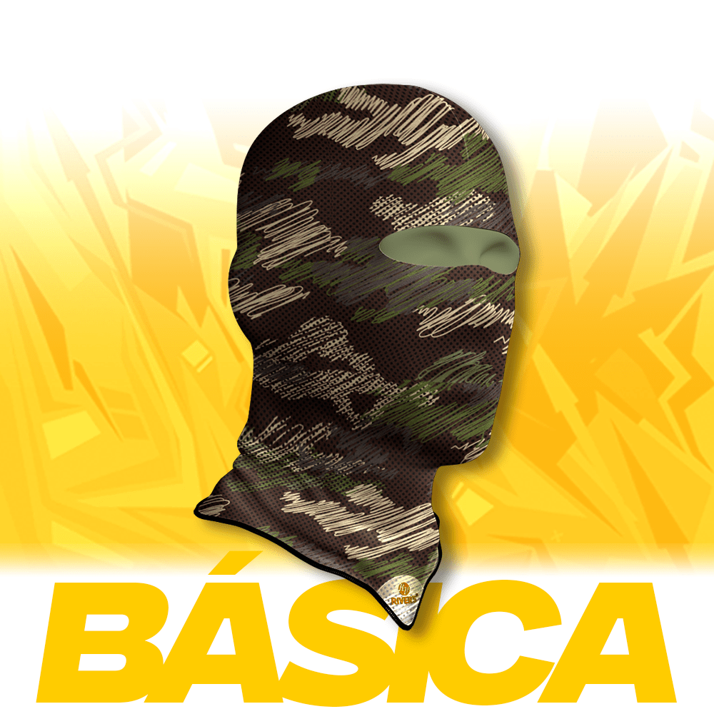 Balaclava Básica Rivers® Camuflaje Rayado Verde - River´s Colombia PasamontañasRiver´s ColombiaBalaclava Básica Rivers® Camuflaje Rayado Verde - River´s Colombia