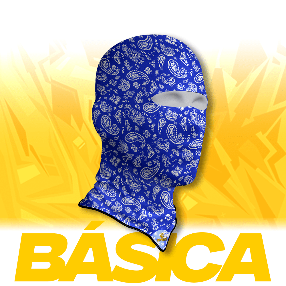 Balaclava Básica Rivers® Camuflaje Cachemir Azul - River´s Colombia PasamontañasRiver´s ColombiaBalaclava Básica Rivers® Camuflaje Cachemir Azul - River´s Colombia