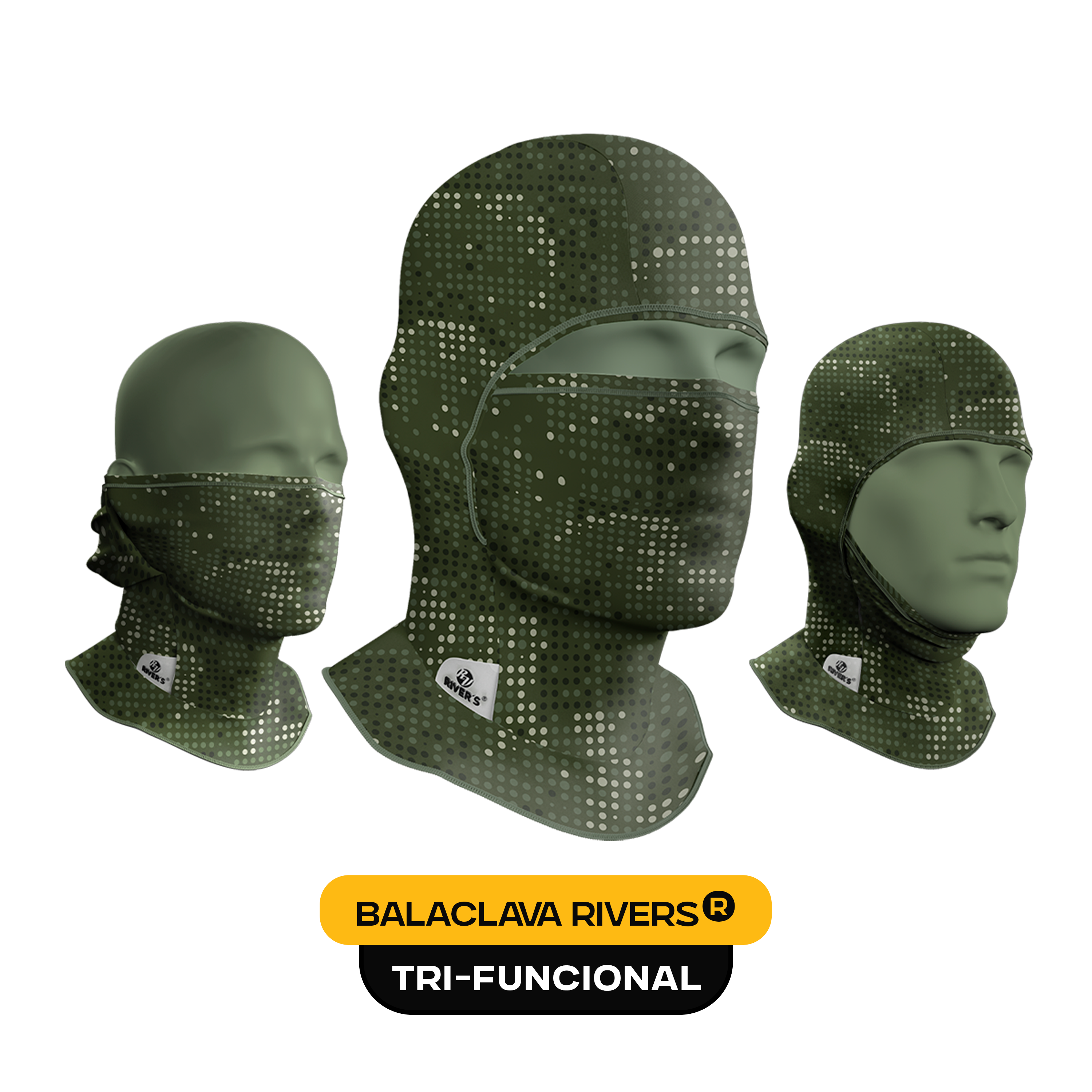 Balaclava Tri-Funcional Rivers® Señal Táctica