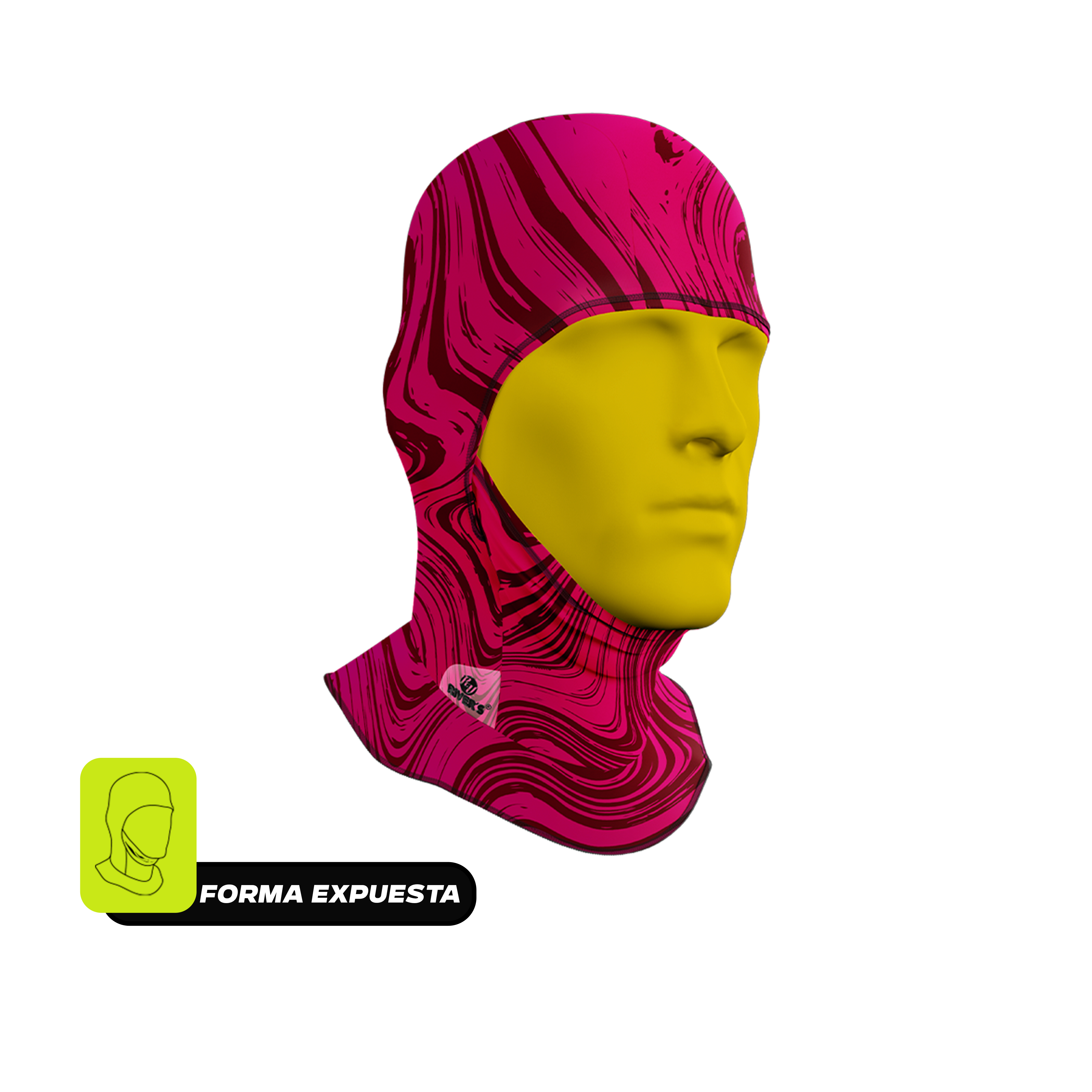 Balaclava Tri-Funcional Rivers® Flujo Carmesí