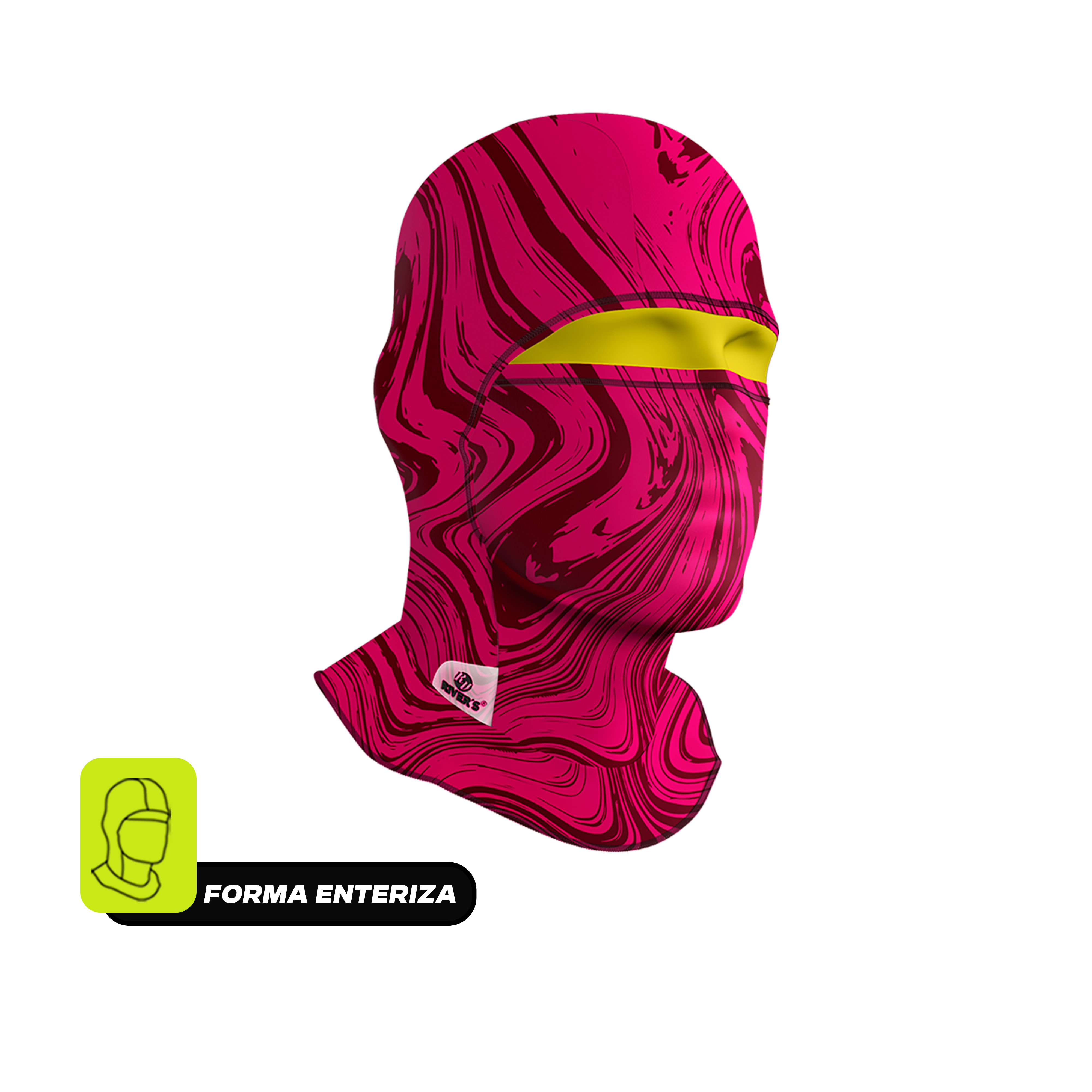 Balaclava Tri-Funcional Rivers® Flujo Carmesí