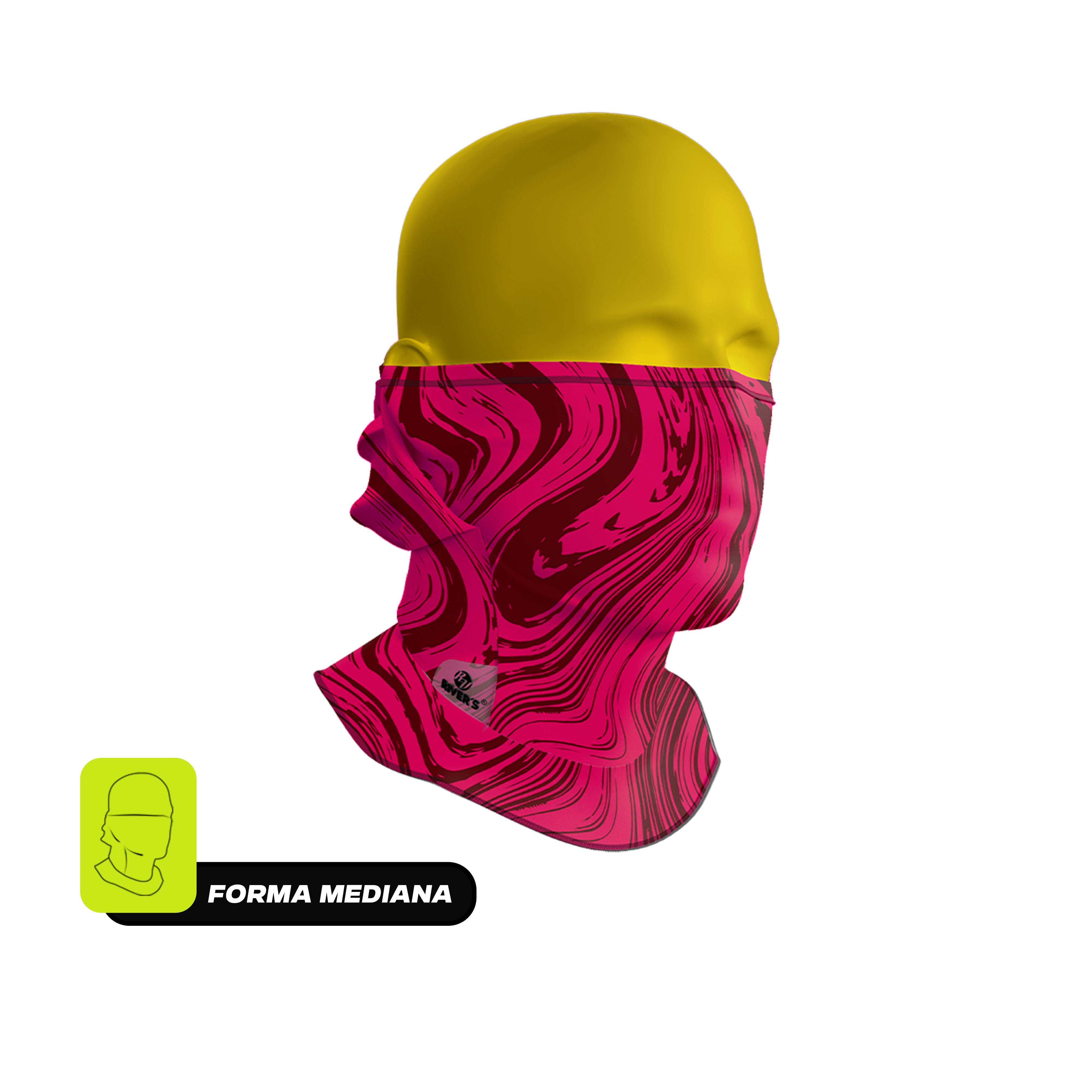 Balaclava Tri-Funcional Rivers® Flujo Carmesí