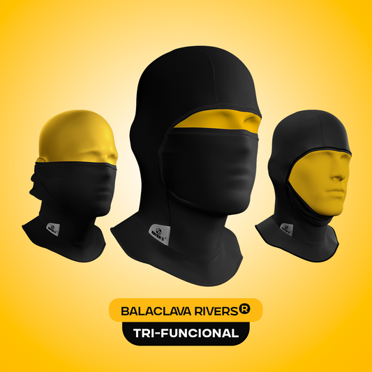 Balaclavas RIVER'S® COLOR SÓLIDO NEGRO