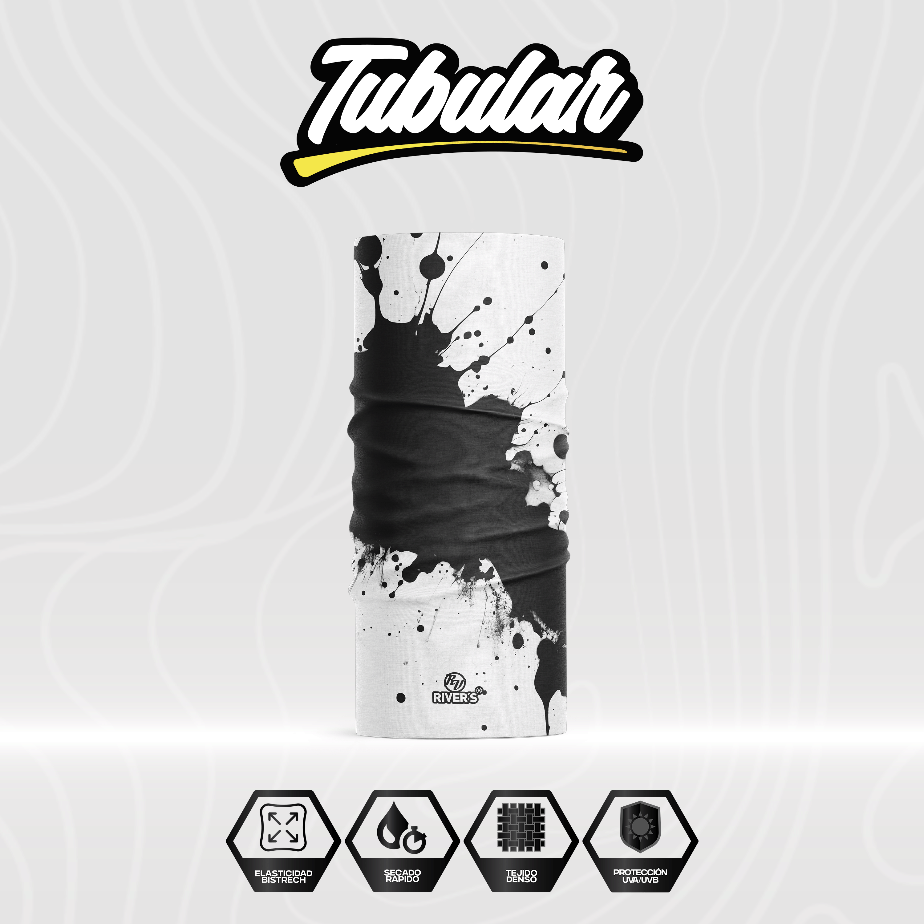 Tubular Rivers® Salpicadura Monocromatica