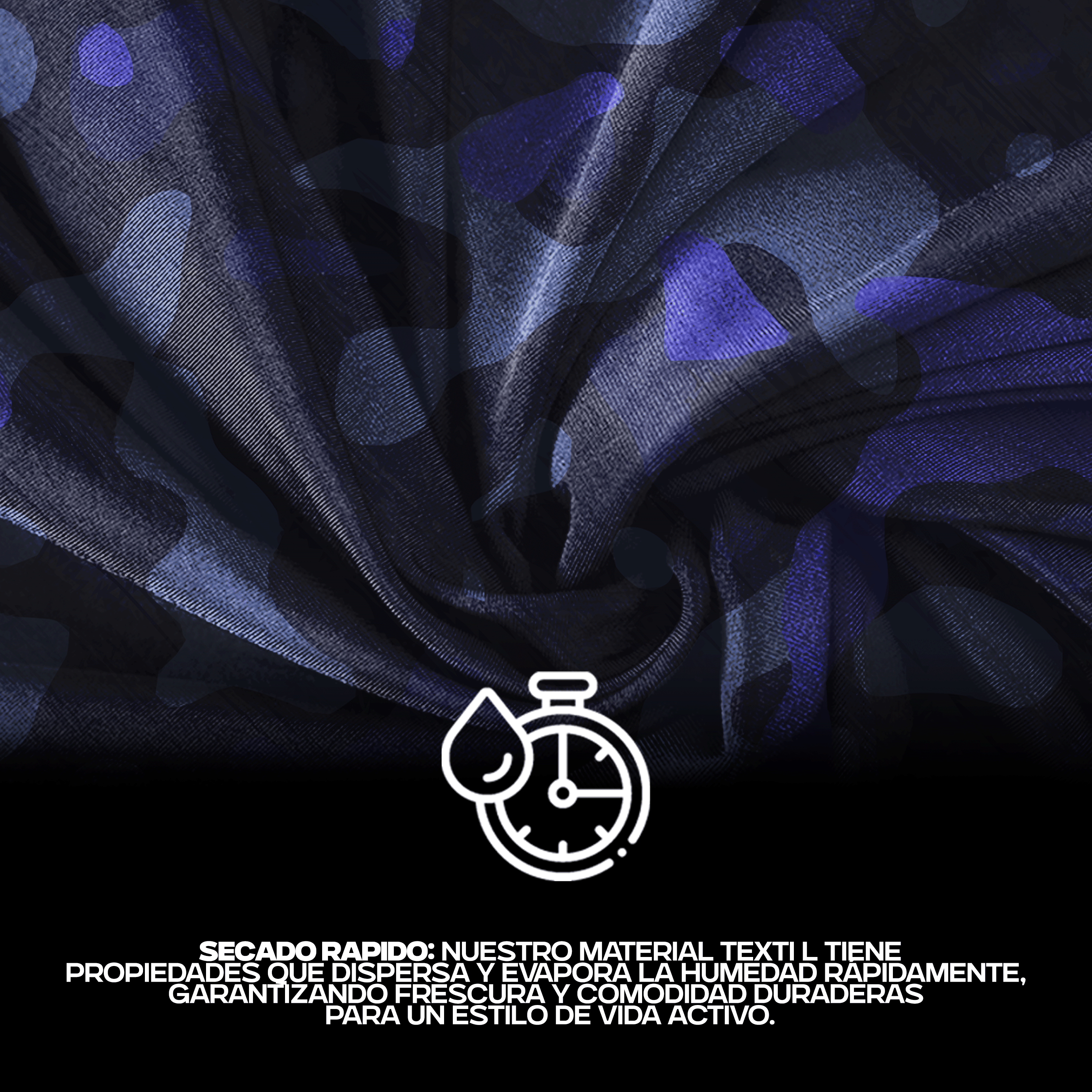 Balaclava Tri-Funcional Rivers® Camo Índigo