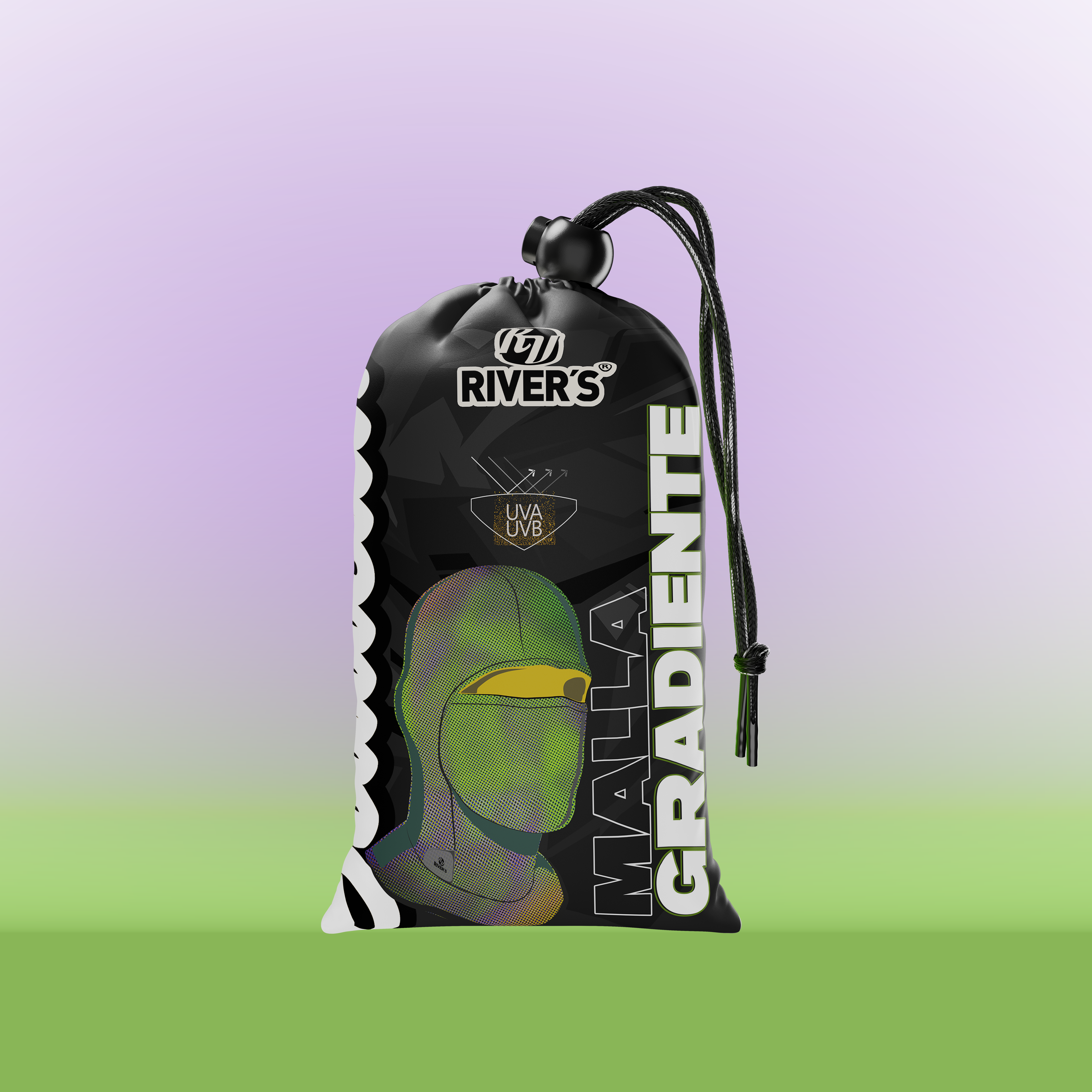 Balaclava Tri-Funcional Rivers® Malla Gradiente