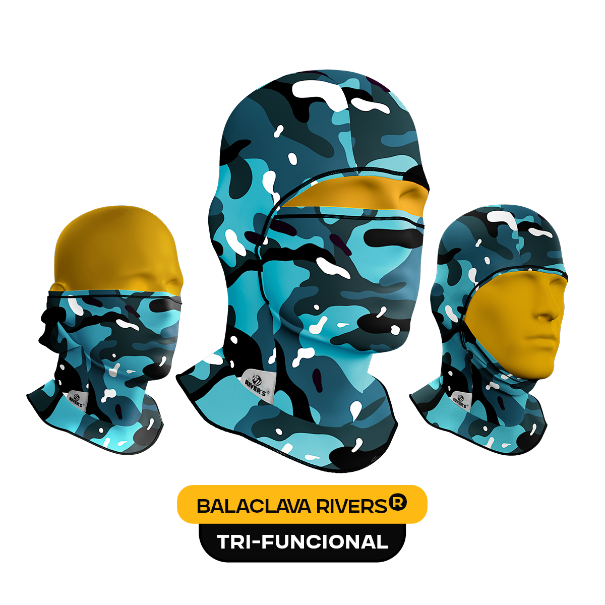 BALACLAVA RIVERS® Camuflaje azul