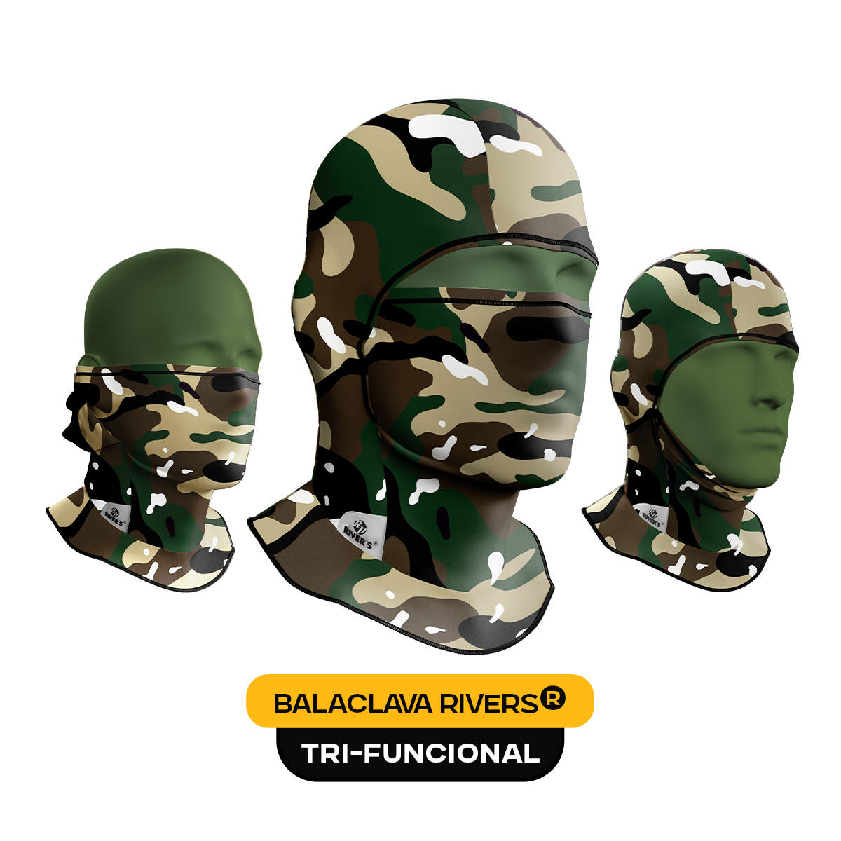 BALACLAVA RIVERS® Camuflaje verde