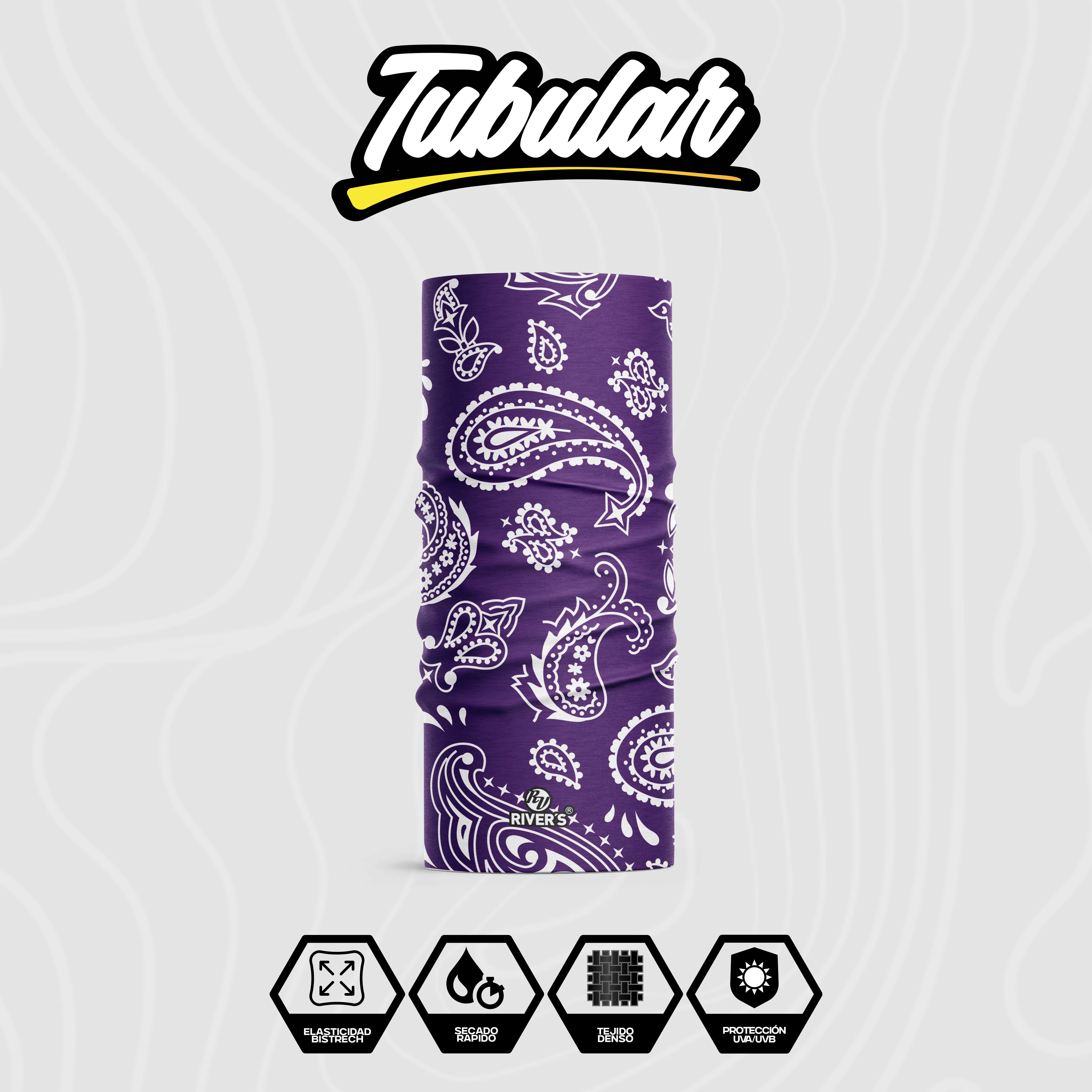 Tubular Rivers® Cachemira Púrpura 💜✨