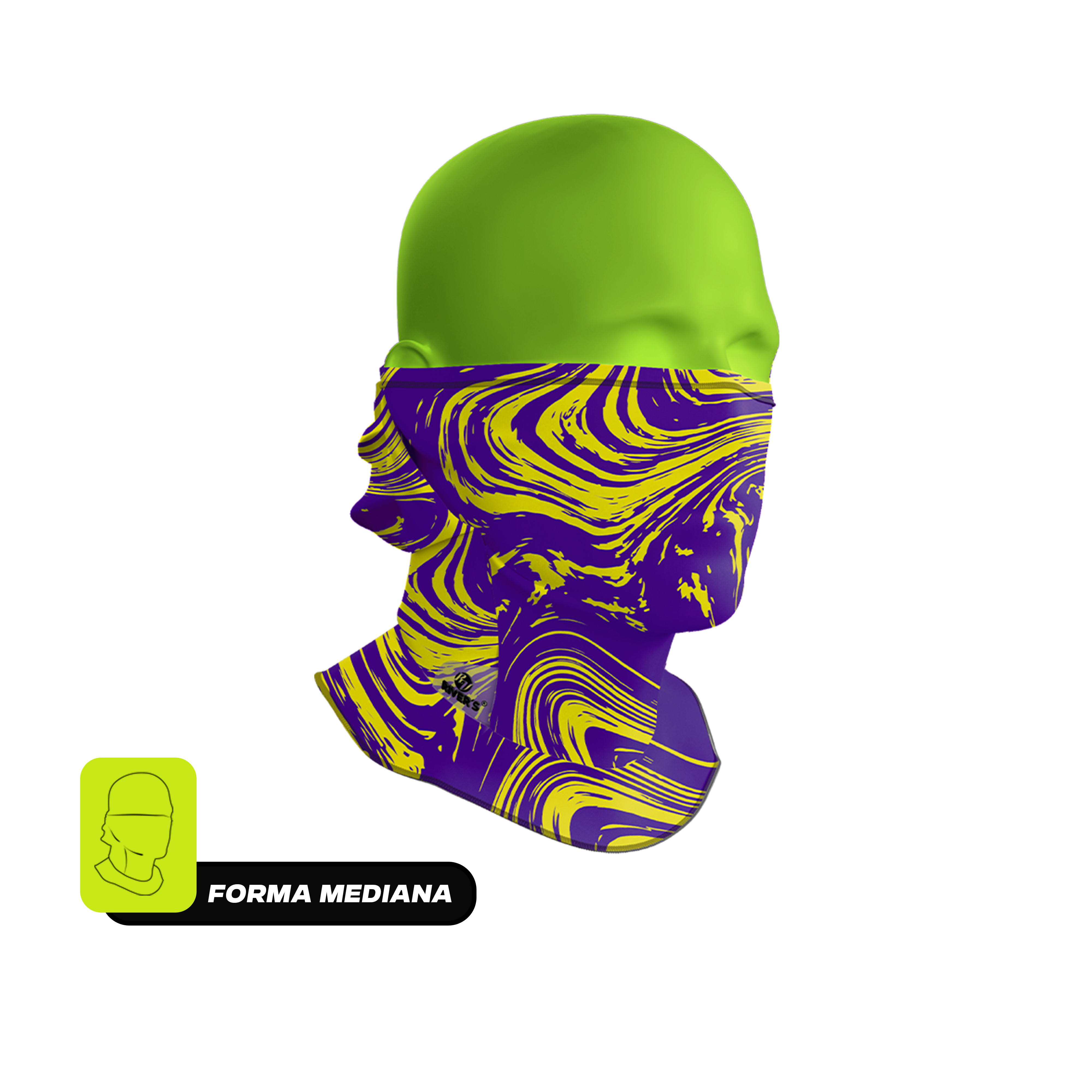 Balaclava Tri-Funcional Rivers® Flujo Bicolor