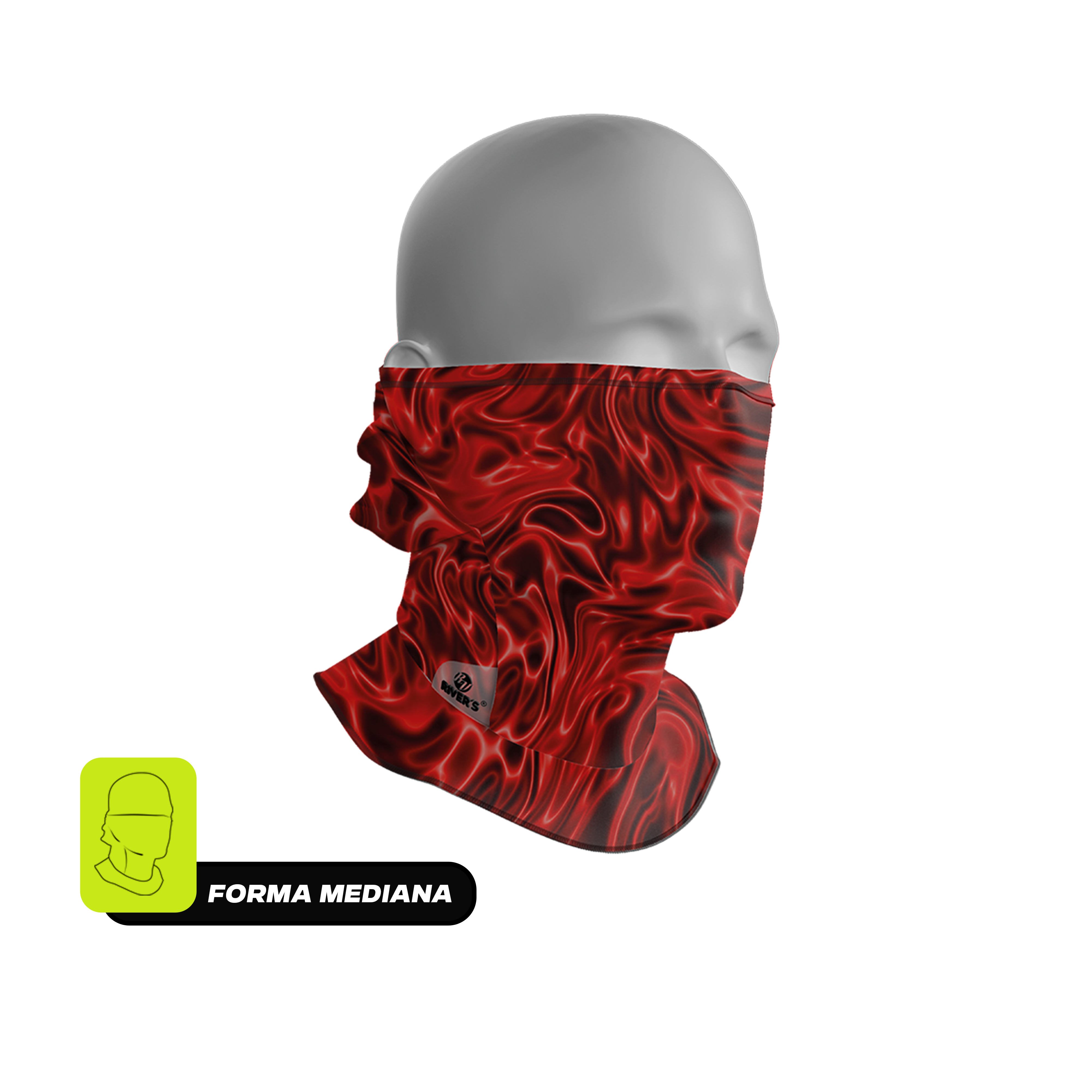 Balaclava Tri-Funcional Rivers® Flujo Ígneo