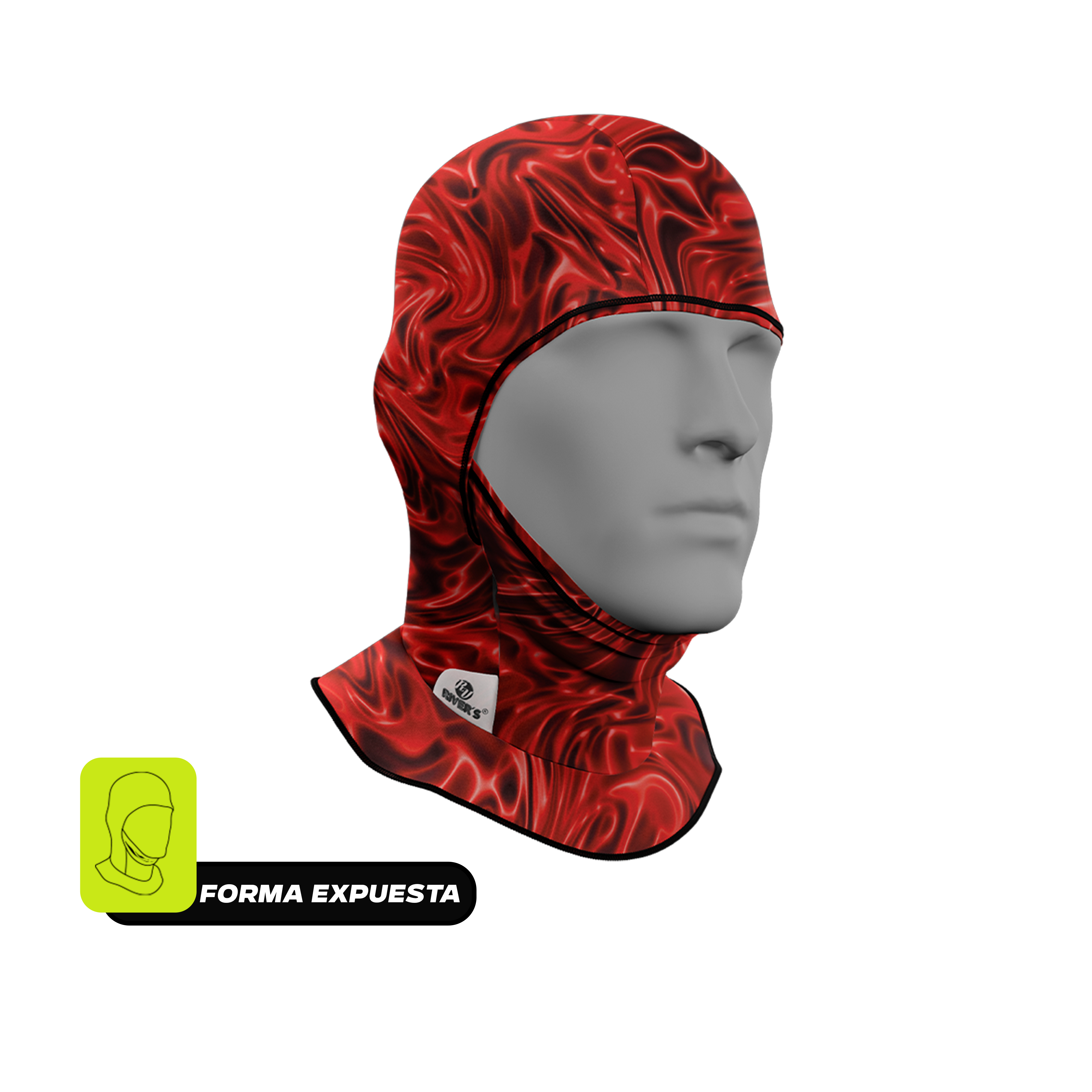 Balaclava Tri-Funcional Rivers® Flujo Ígneo