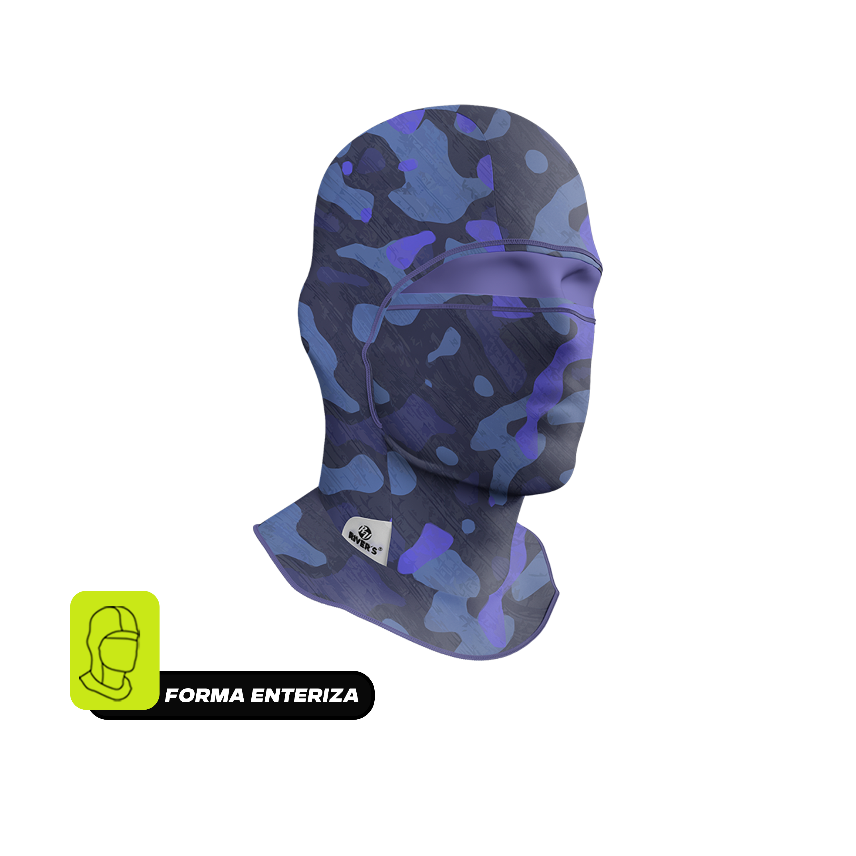 Balaclava Tri-Funcional Rivers® Camo Índigo