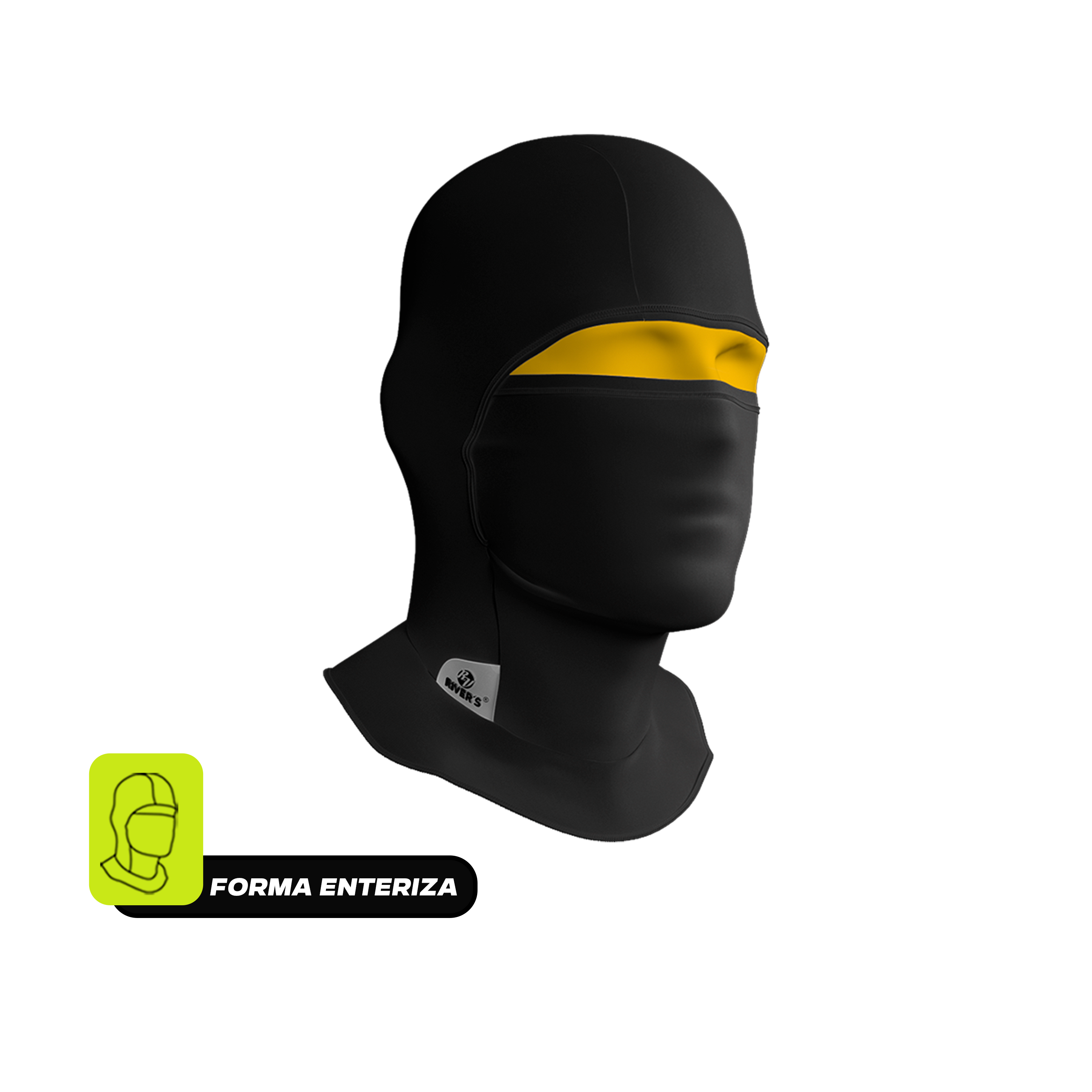 Balaclavas RIVER'S® COLOR SÓLIDO NEGRO