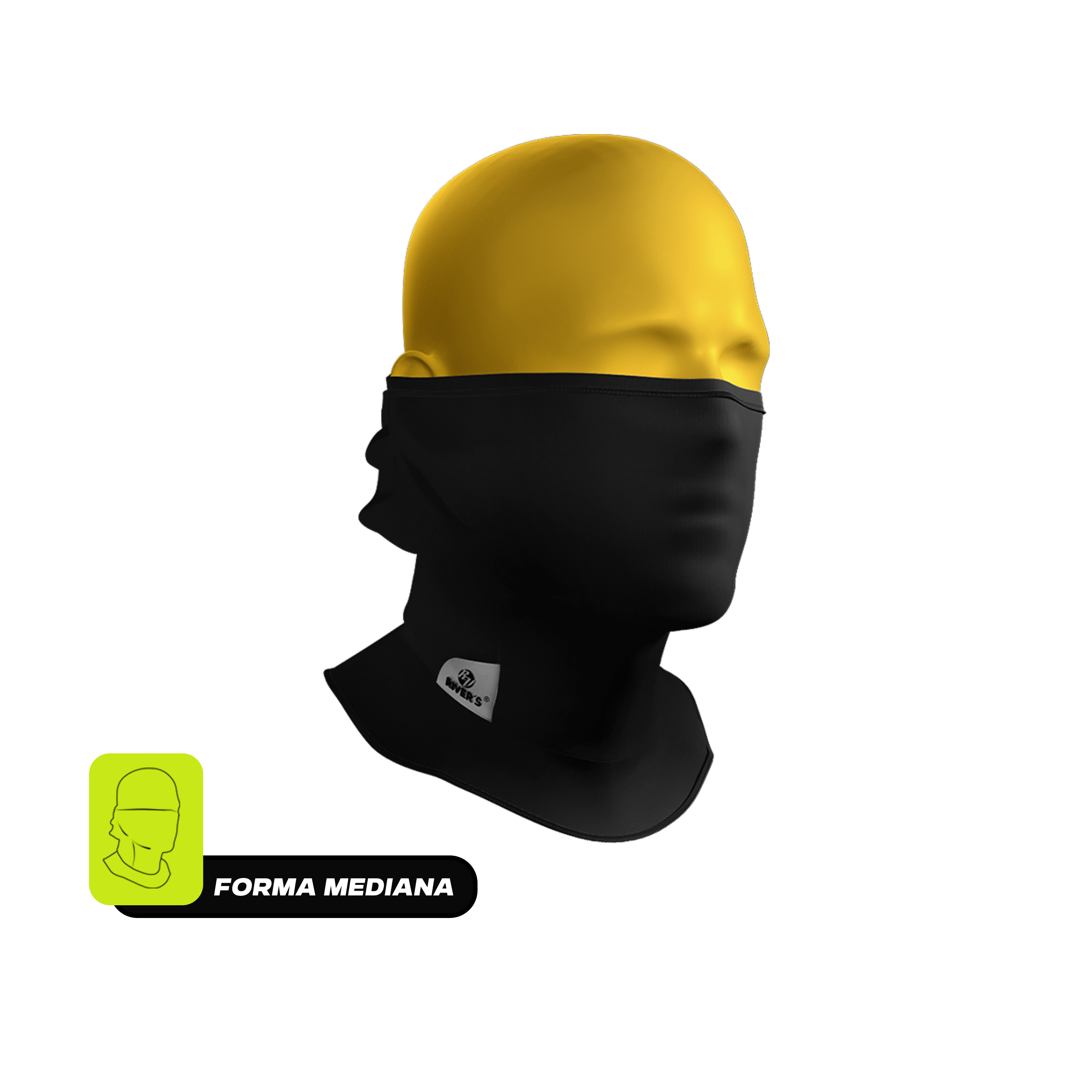 Balaclavas RIVER'S® COLOR SÓLIDO NEGRO