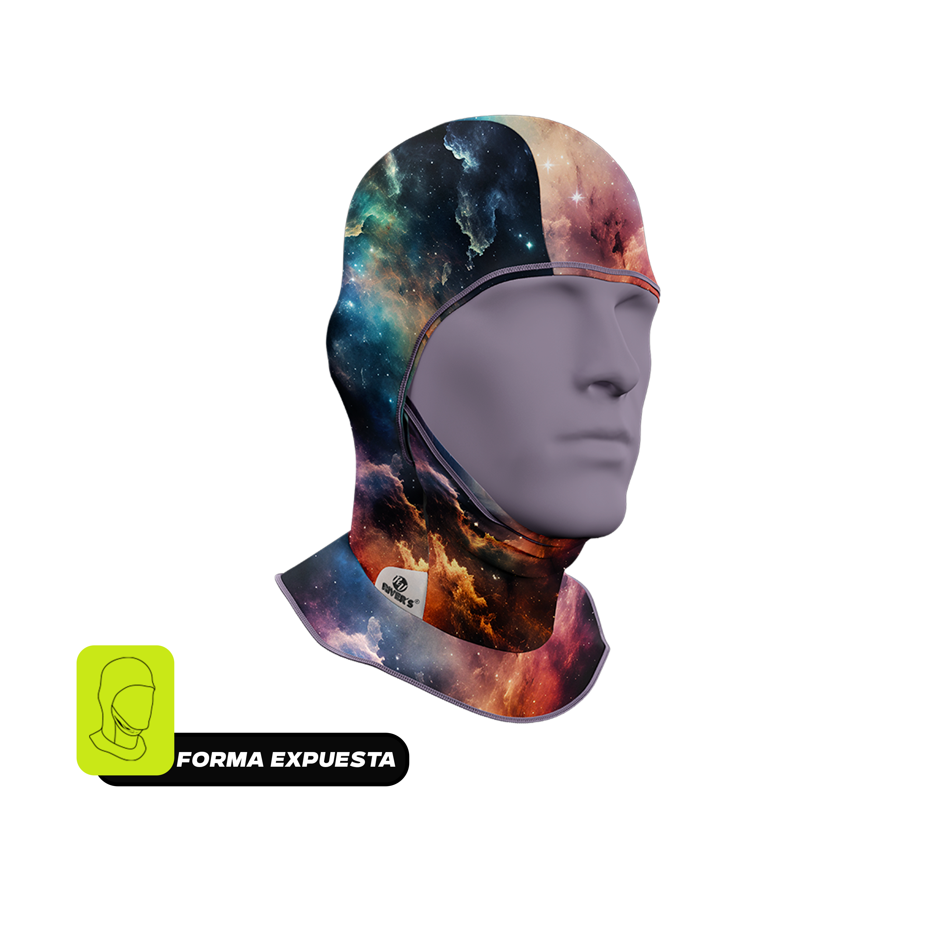 Balaclava Tri-Funcional Rivers® Nebulosa Cósmica