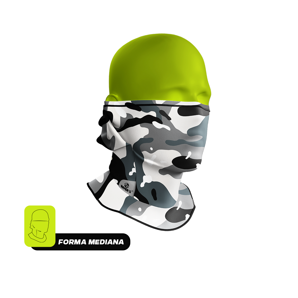 BALACLAVA Tri-funcional RIVERS®  Camuflaje Gris