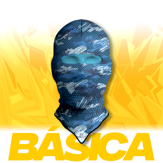 Balaclava Básica Rivers® Camuflaje Rayado Azul