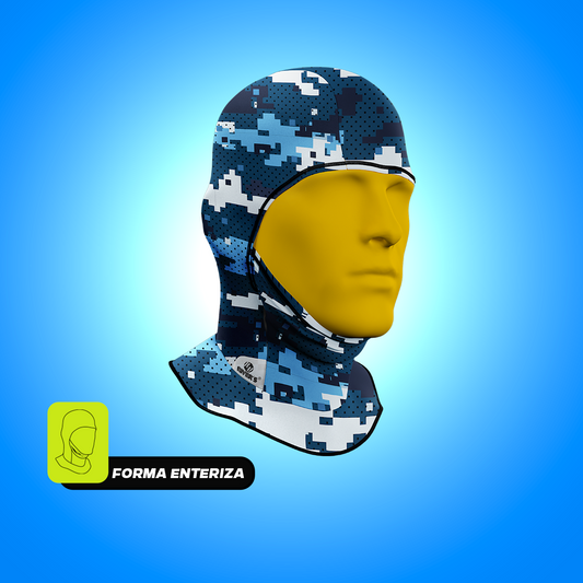 BALACLAVA RIVERS® Camuflaje Pixelado Azul