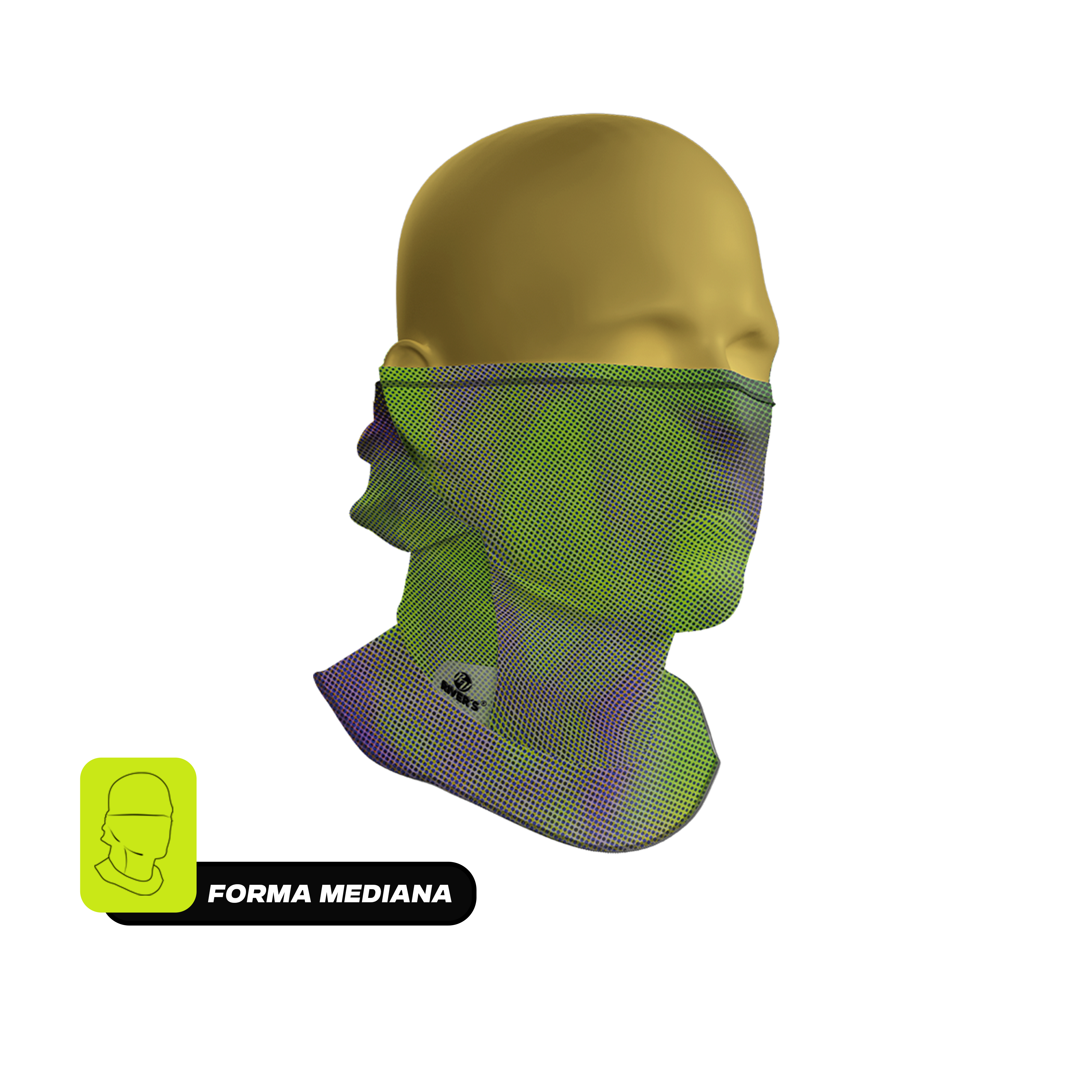 Balaclava Tri-Funcional Rivers® Malla Gradiente