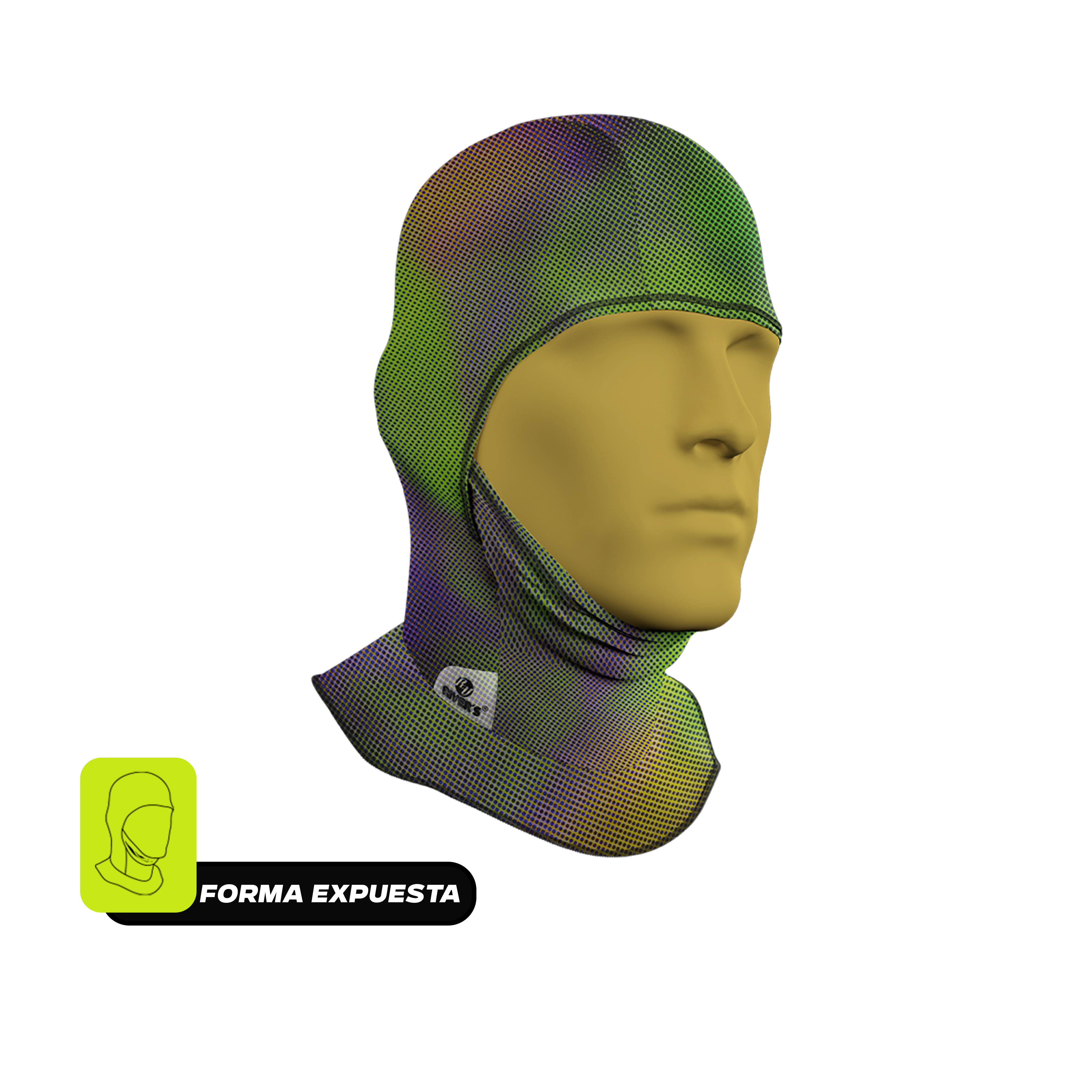 Balaclava Tri-Funcional Rivers® Malla Gradiente