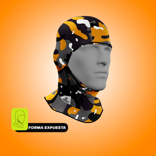 BALACLAVA RIVERS® Camuflaje Clasico naranja