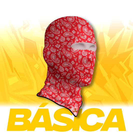 Balaclava Básica Rivers® Camuflaje Cachemir Rojo