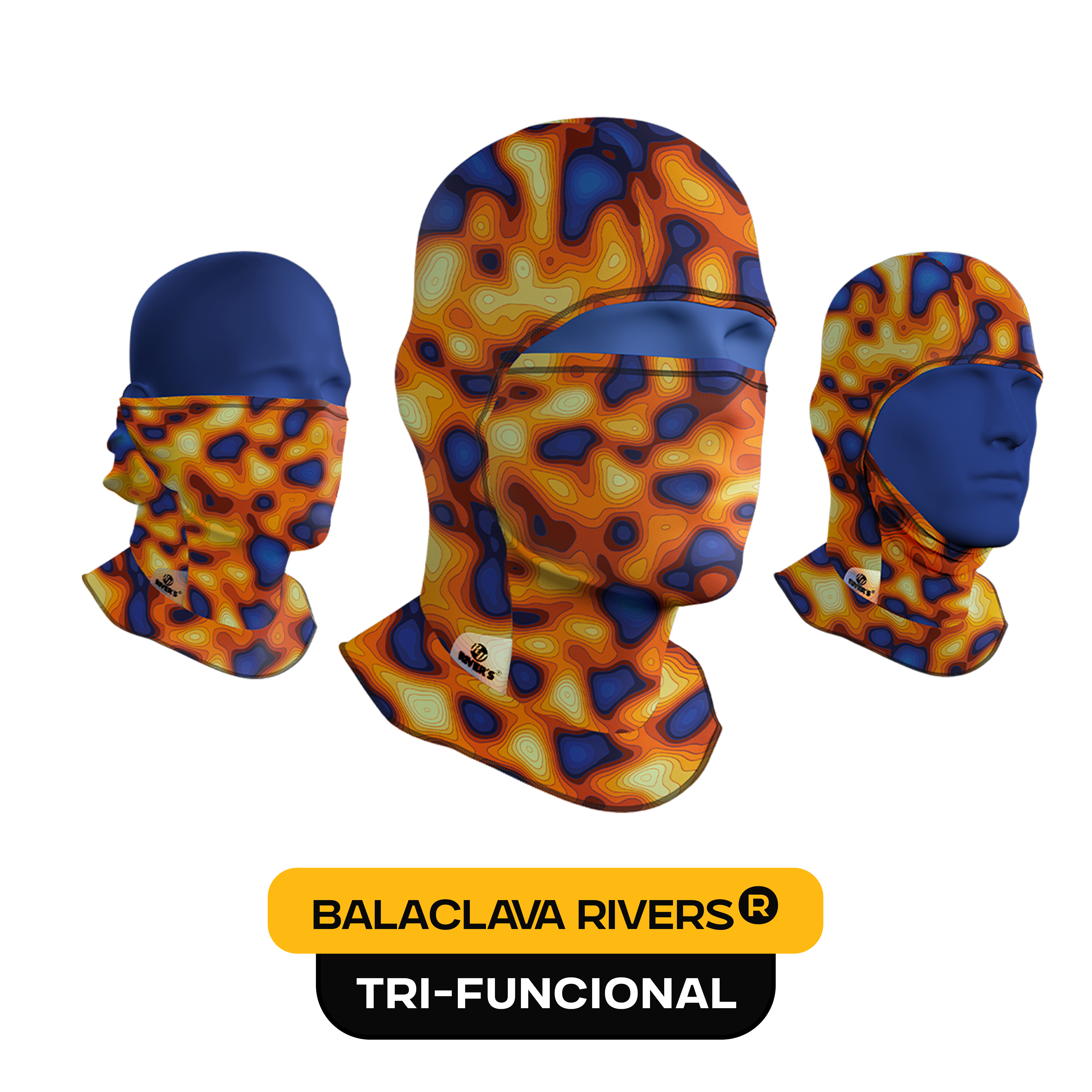 Balaclava Tri-Funcional Rivers® Pulso Térmico